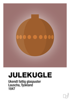 plakat: julepynt julekugle - plum-Jul-A1two3