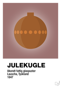 plakat: julepynt julekugle