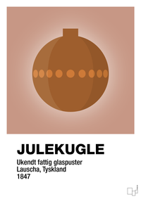 plakat: julepynt julekugle