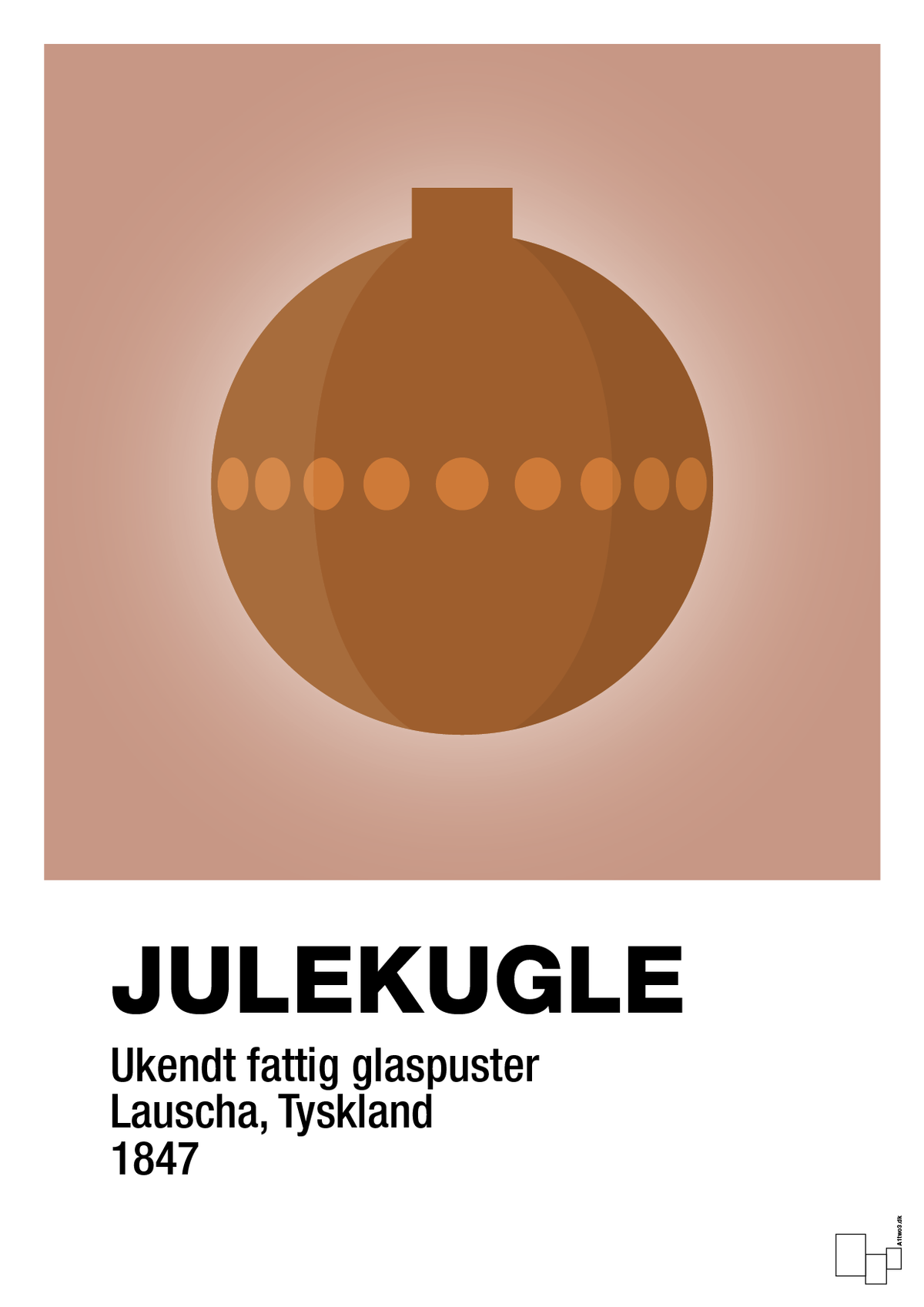plakat: julepynt julekugle - powder-Jul-A1two3
