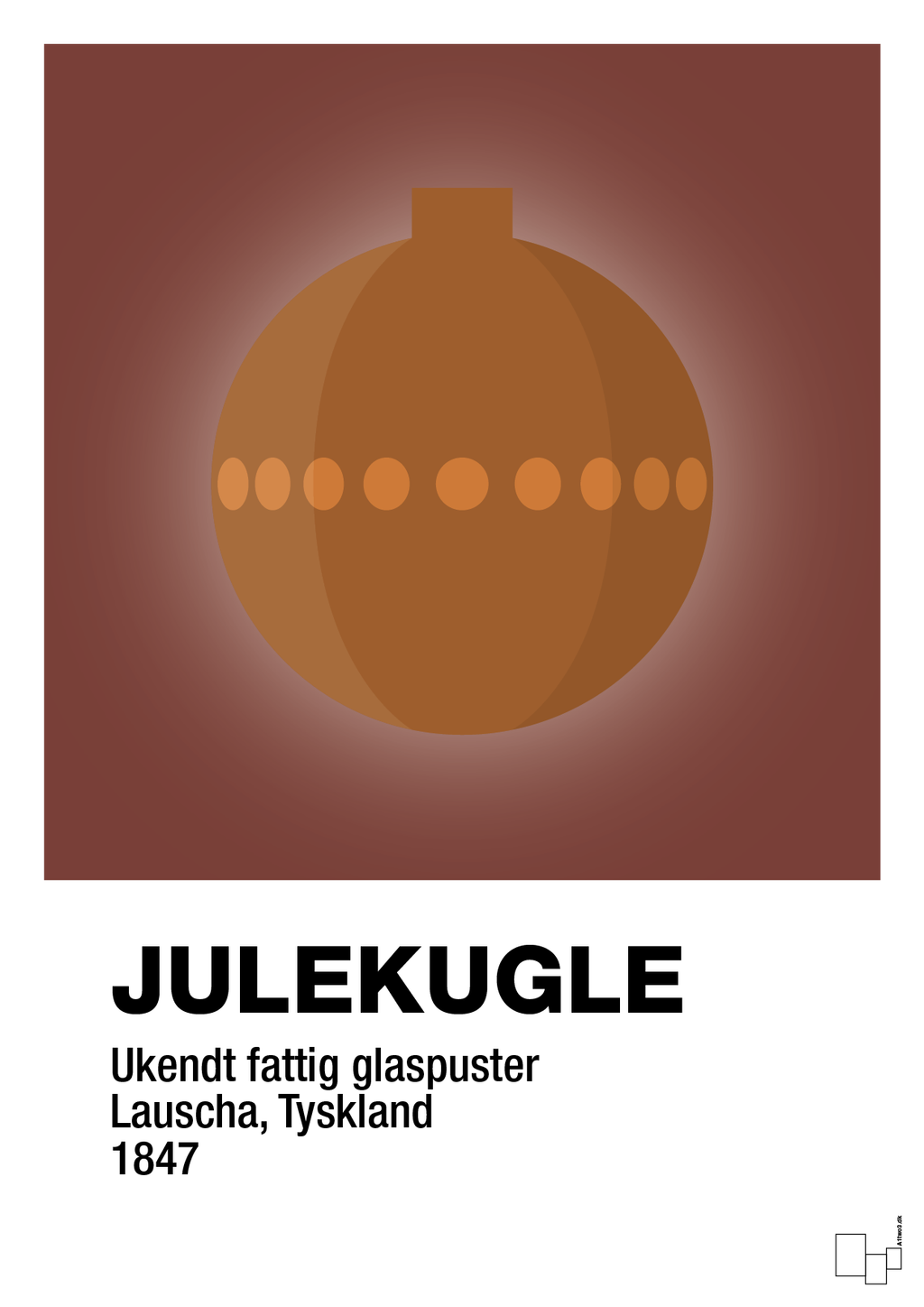 plakat: julepynt julekugle - red pepper-Jul-A1two3