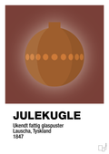 plakat: julepynt julekugle - red pepper-Jul-A1two3