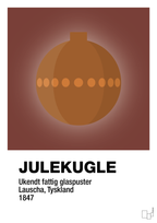 plakat: julepynt julekugle - red pepper-Jul-A1two3