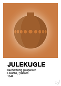 plakat: julepynt julekugle - rumba orange-Jul-A1two3