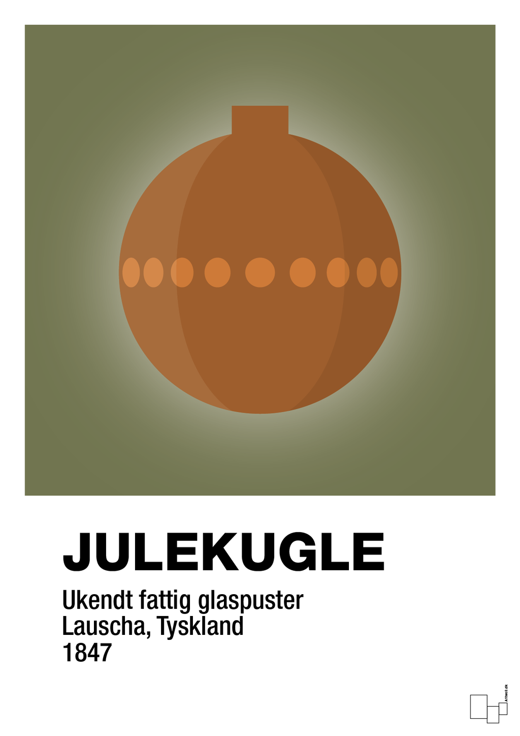 plakat: julepynt julekugle - secret meadow-Jul-A1two3