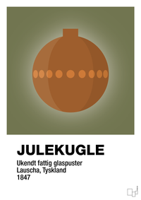 plakat: julepynt julekugle