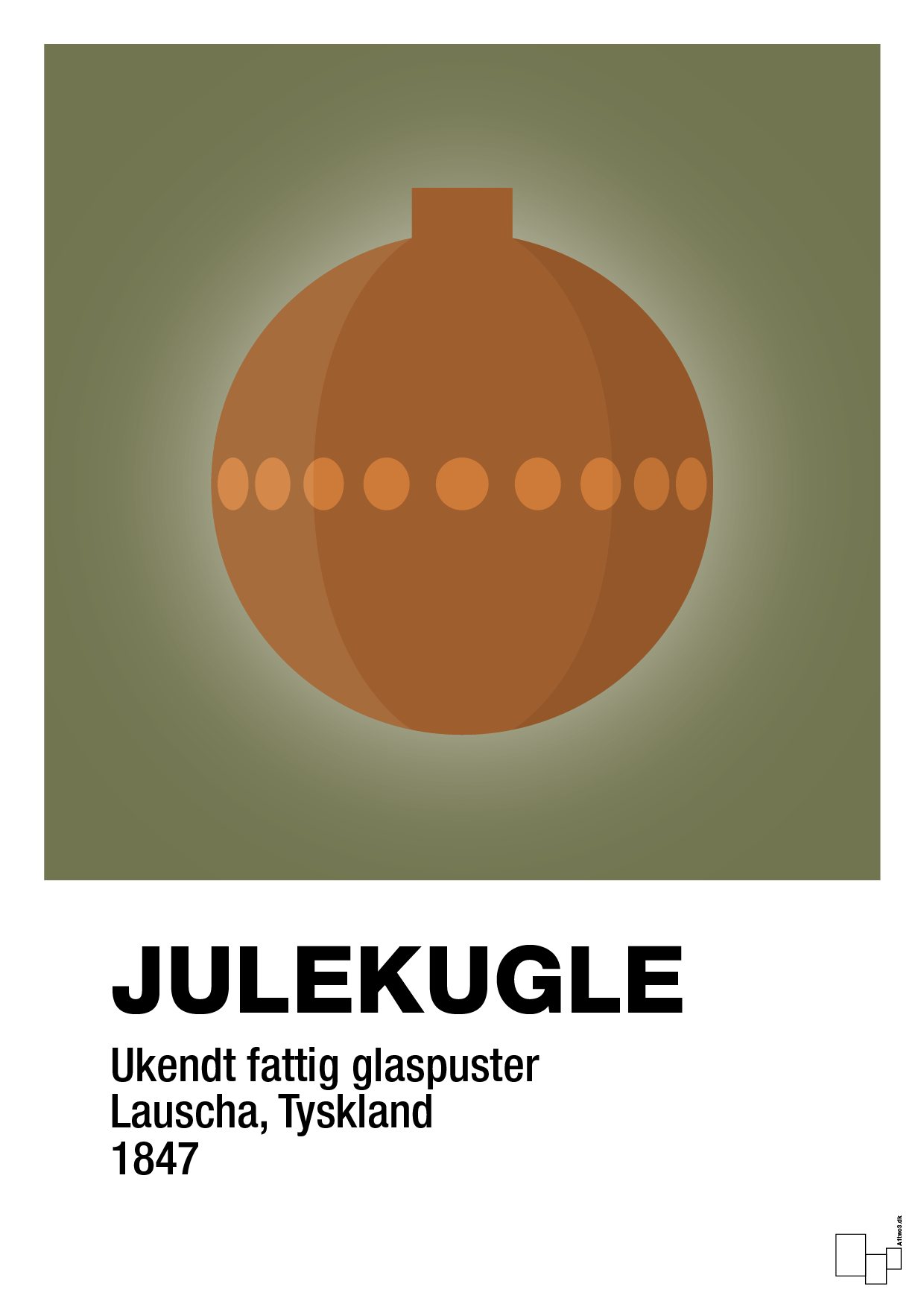 plakat: julepynt julekugle - secret meadow-Jul-A1two3