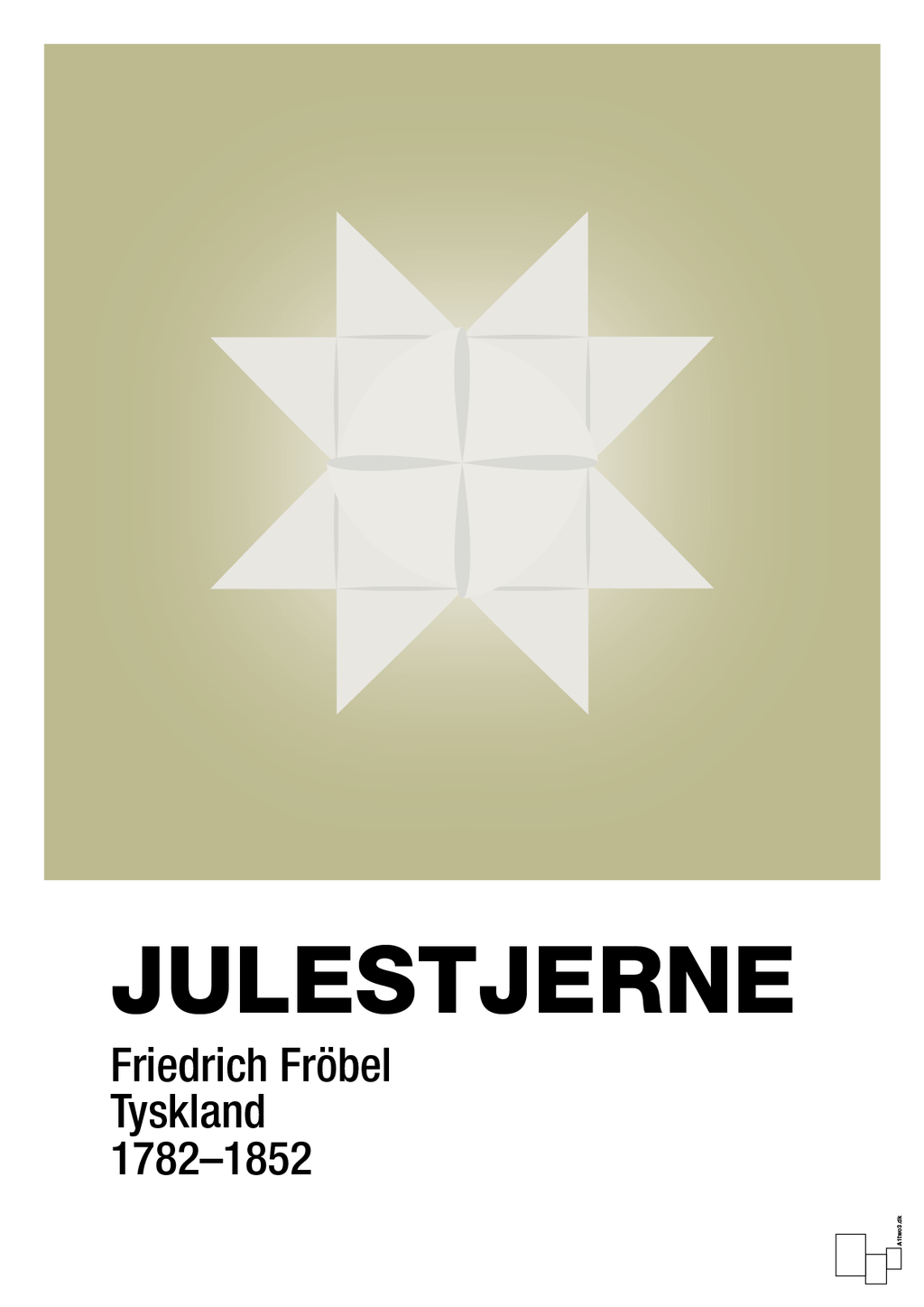 plakat: julepynt julestjerne - back to nature-Jul-A1two3