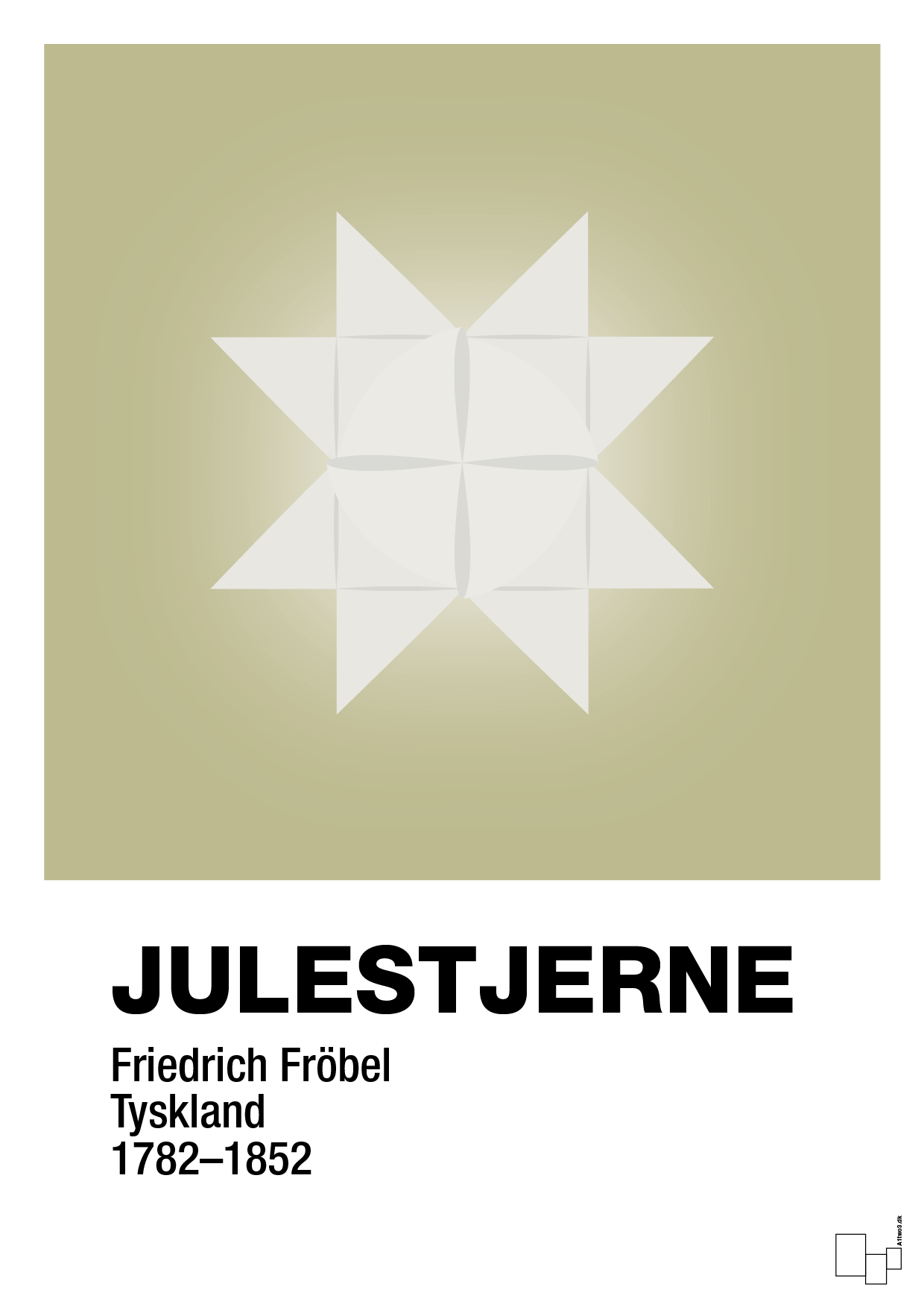 plakat: julepynt julestjerne - back to nature-Jul-A1two3
