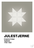 plakat: julepynt julestjerne - battleship gray-Jul-A1two3