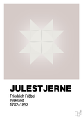 plakat: julepynt julestjerne - broken beige-Jul-A1two3
