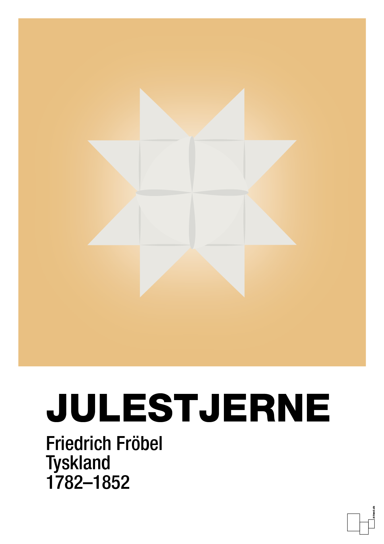 plakat: julepynt julestjerne - charismatic-Jul-A1two3