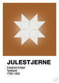 plakat: julepynt julestjerne - cognac-Jul-A1two3