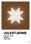 plakat: julepynt julestjerne - dark brown-Jul-A1two3