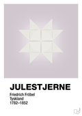 plakat: julepynt julestjerne - dusty lilac-Jul-A1two3