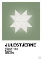 plakat: julepynt julestjerne - jade-Jul-A1two3