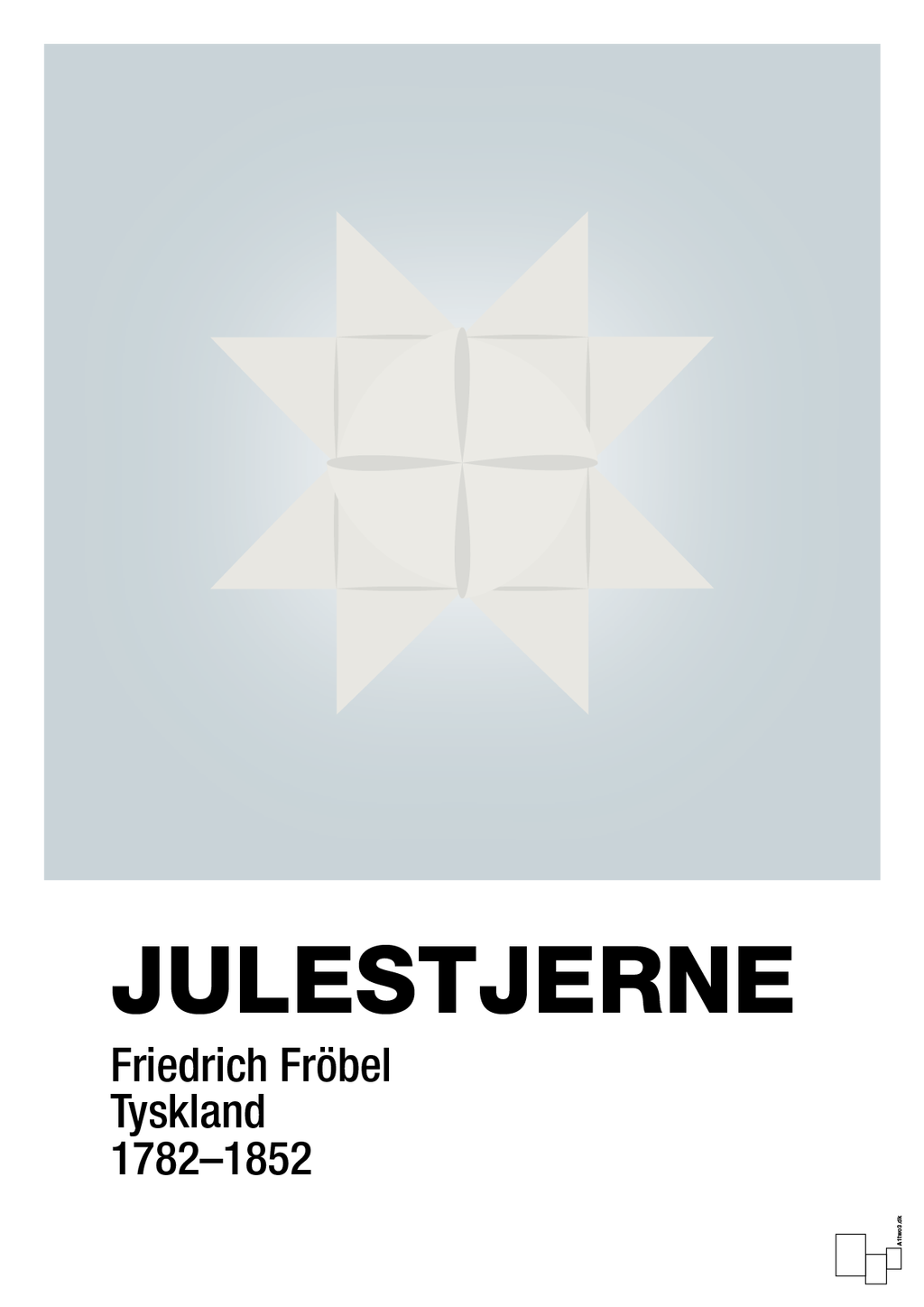 plakat: julepynt julestjerne - light drizzle-Jul-A1two3
