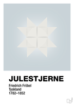 plakat: julepynt julestjerne - light drizzle-Jul-A1two3