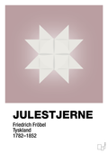 plakat: julepynt julestjerne - light rose-Jul-A1two3