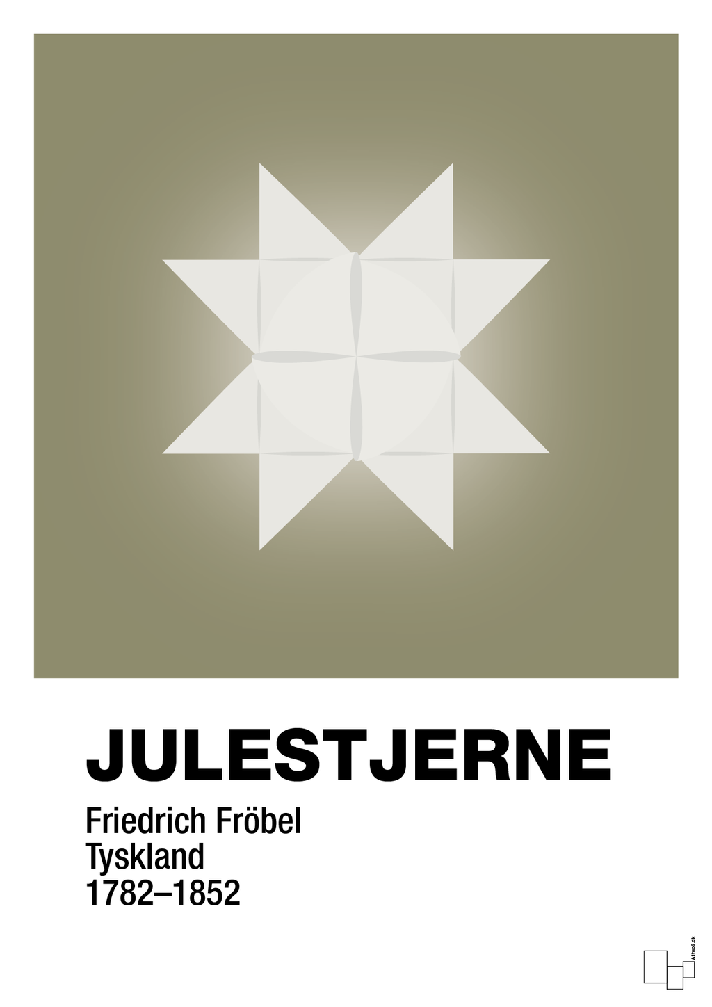 plakat: julepynt julestjerne - misty forrest-Jul-A1two3