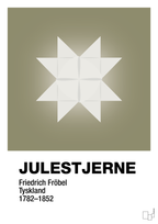 plakat: julepynt julestjerne - misty forrest-Jul-A1two3