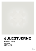 plakat: julepynt julestjerne - painters white-Jul-A1two3