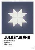 Julepynt julestjerne - petrol-Jul-A1two3