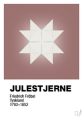 plakat: julepynt julestjerne - plum-Jul-A1two3