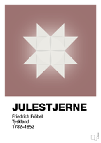 plakat: julepynt julestjerne - plum-Jul-A1two3