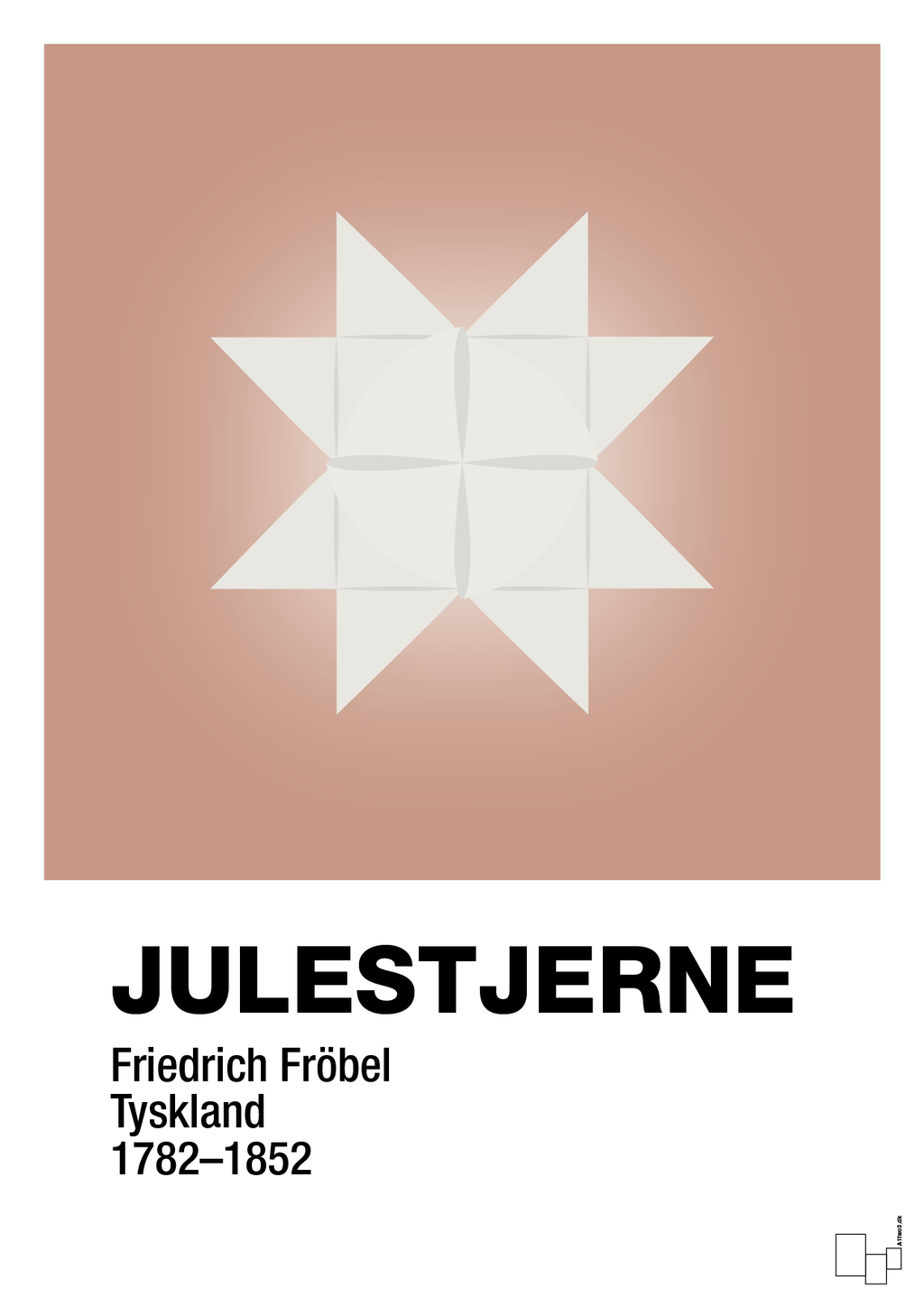 plakat: julepynt julestjerne - powder-Jul-A1two3