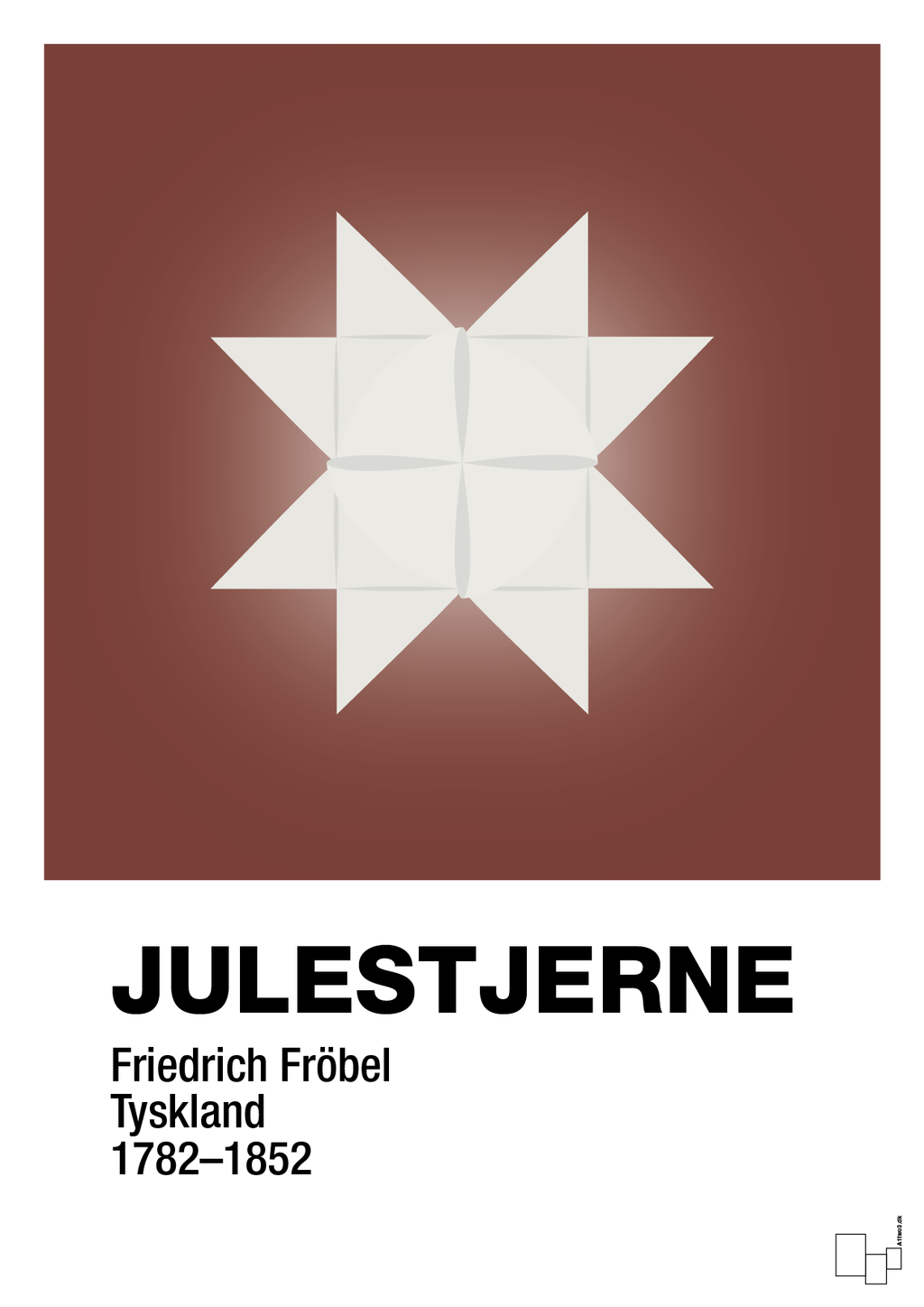 plakat: julepynt julestjerne - red pepper-Jul-A1two3