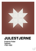 plakat: julepynt julestjerne - red pepper-Jul-A1two3