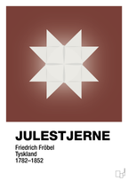 plakat: julepynt julestjerne - red pepper-Jul-A1two3
