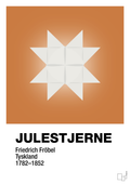 plakat: julepynt julestjerne - rumba orange-Jul-A1two3
