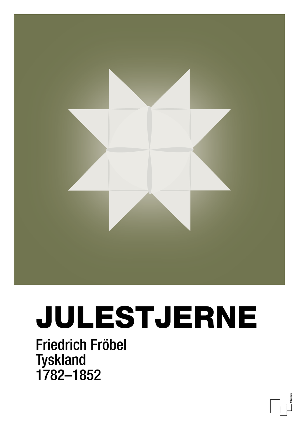 plakat: julepynt julestjerne - secret meadow-Jul-A1two3