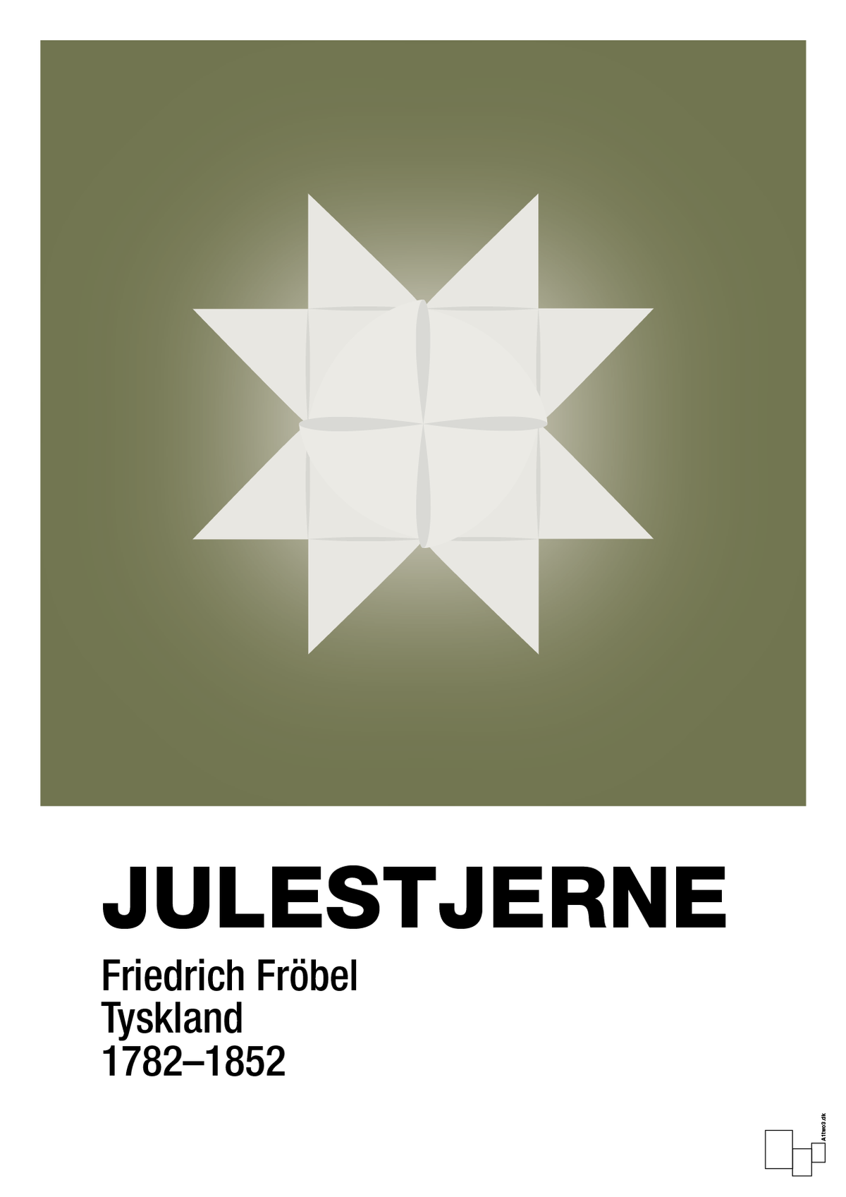 plakat: julepynt julestjerne - secret meadow-Jul-A1two3
