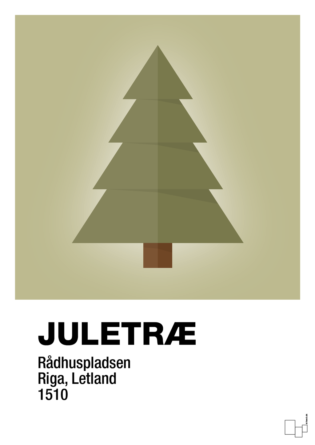 plakat: julepynt juletræ - back to nature-Jul-A1two3