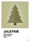 plakat: julepynt juletræ - back to nature-Jul-A1two3