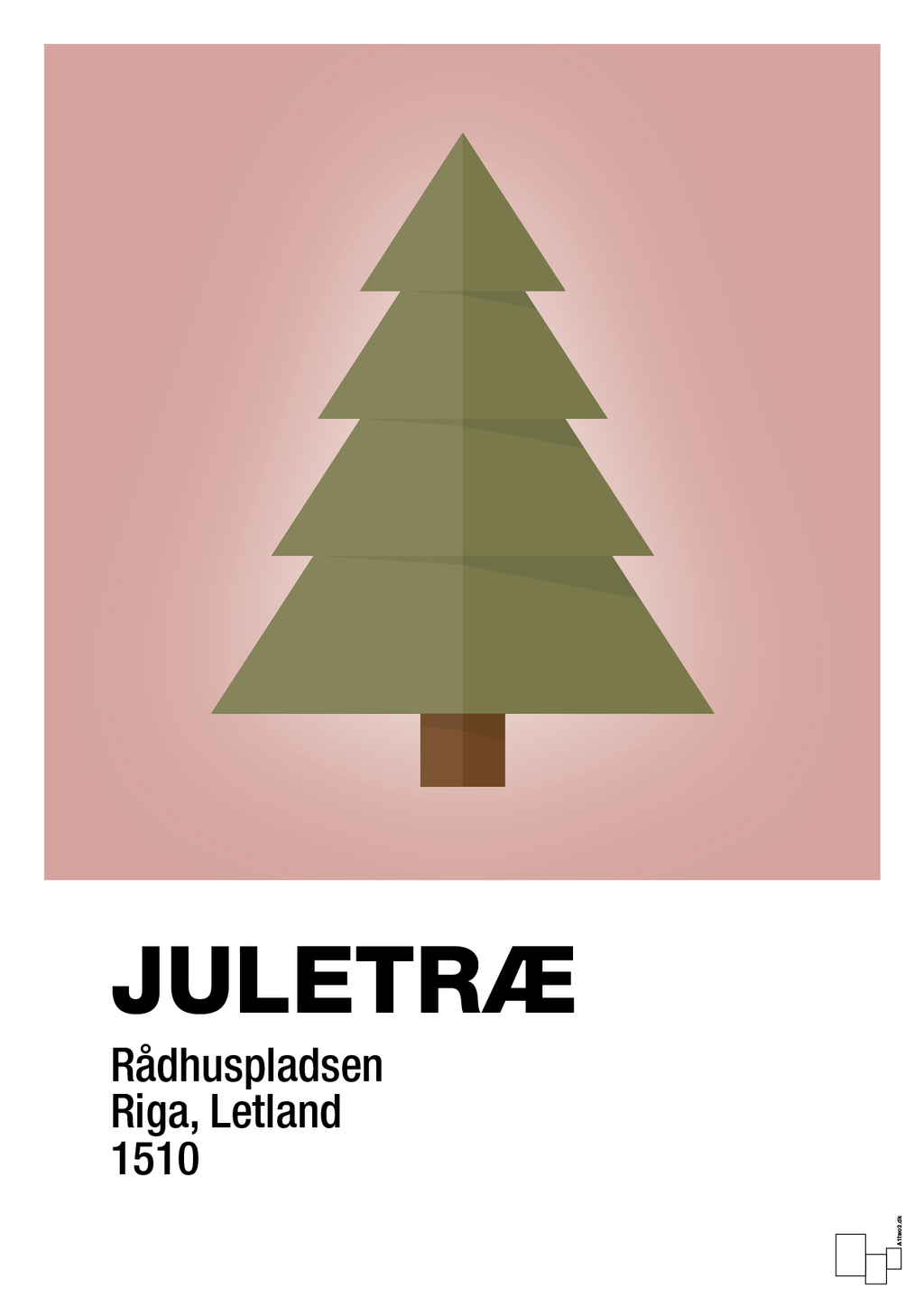 plakat: julepynt juletræ - bubble shell-Jul-A1two3