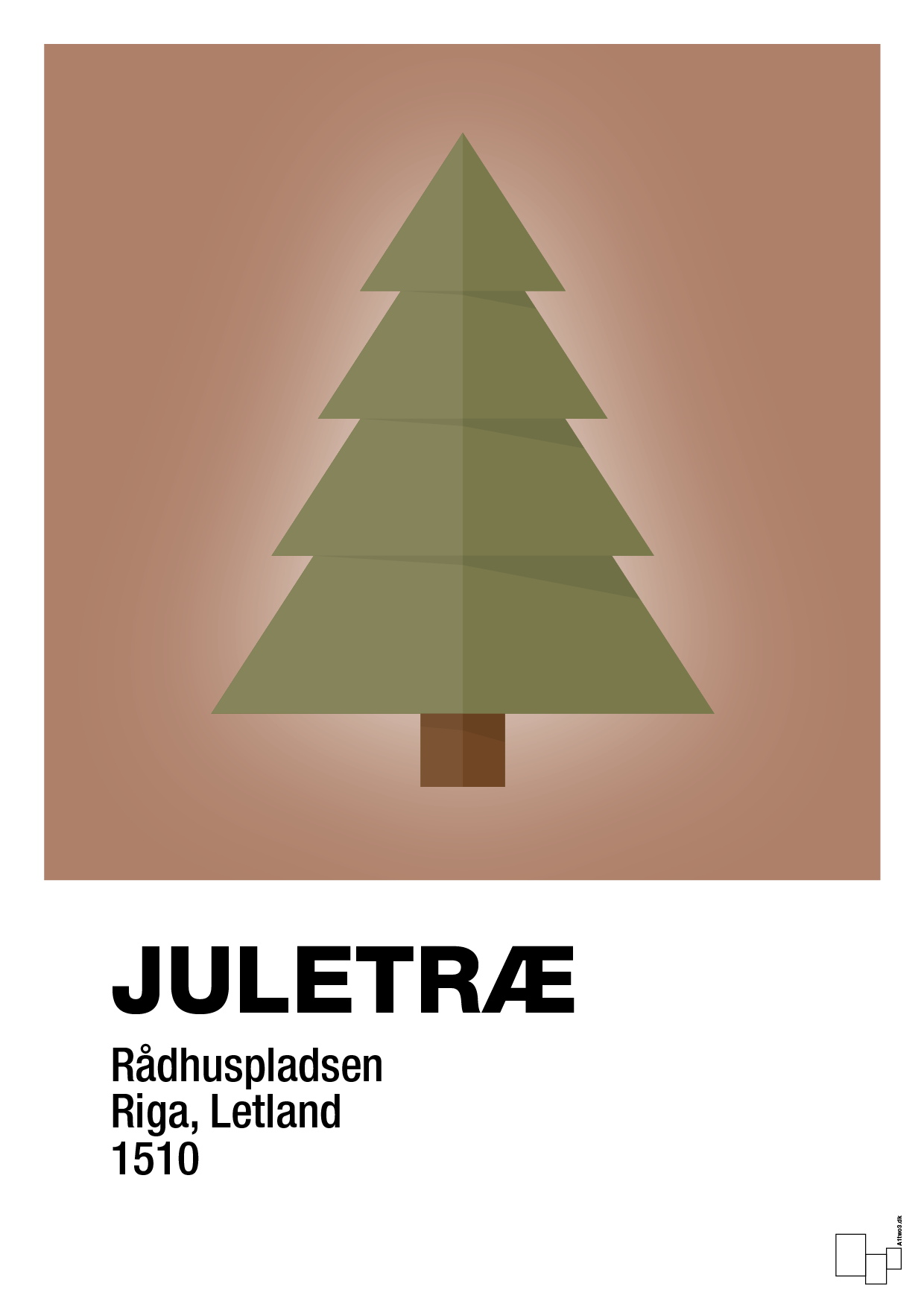 plakat: julepynt juletræ - cider spice-Jul-A1two3