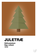plakat: julepynt juletræ - cognac-Jul-A1two3