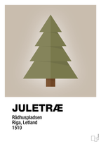 plakat: julepynt juletræ - creamy mushroom-Jul-A1two3