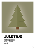 plakat: julepynt juletræ - misty forrest-Jul-A1two3