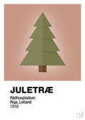 plakat: julepynt juletræ - powder-Jul-A1two3