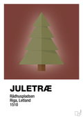 plakat: julepynt juletræ - red pepper-Jul-A1two3
