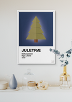 plakat: julepynt juletræ - jade-Jul-A1two3