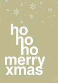 plakat: ho ho ho merry xmas - back to nature-Jul-A1two3