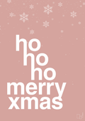 plakat: ho ho ho merry xmas - bubble shell-Jul-A1two3