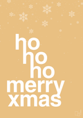plakat: ho ho ho merry xmas - charismatic-Jul-A1two3