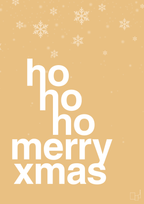 plakat: ho ho ho merry xmas - charismatic-Jul-A1two3